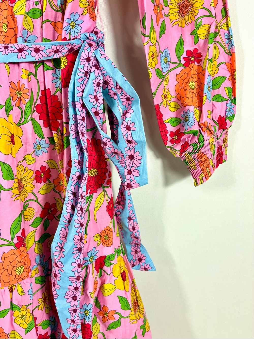 Boden Cecily Floral Long Sleeve Cotton Shirt Dress Dahlia Trail 4 US NWT - Picture 12 of 17